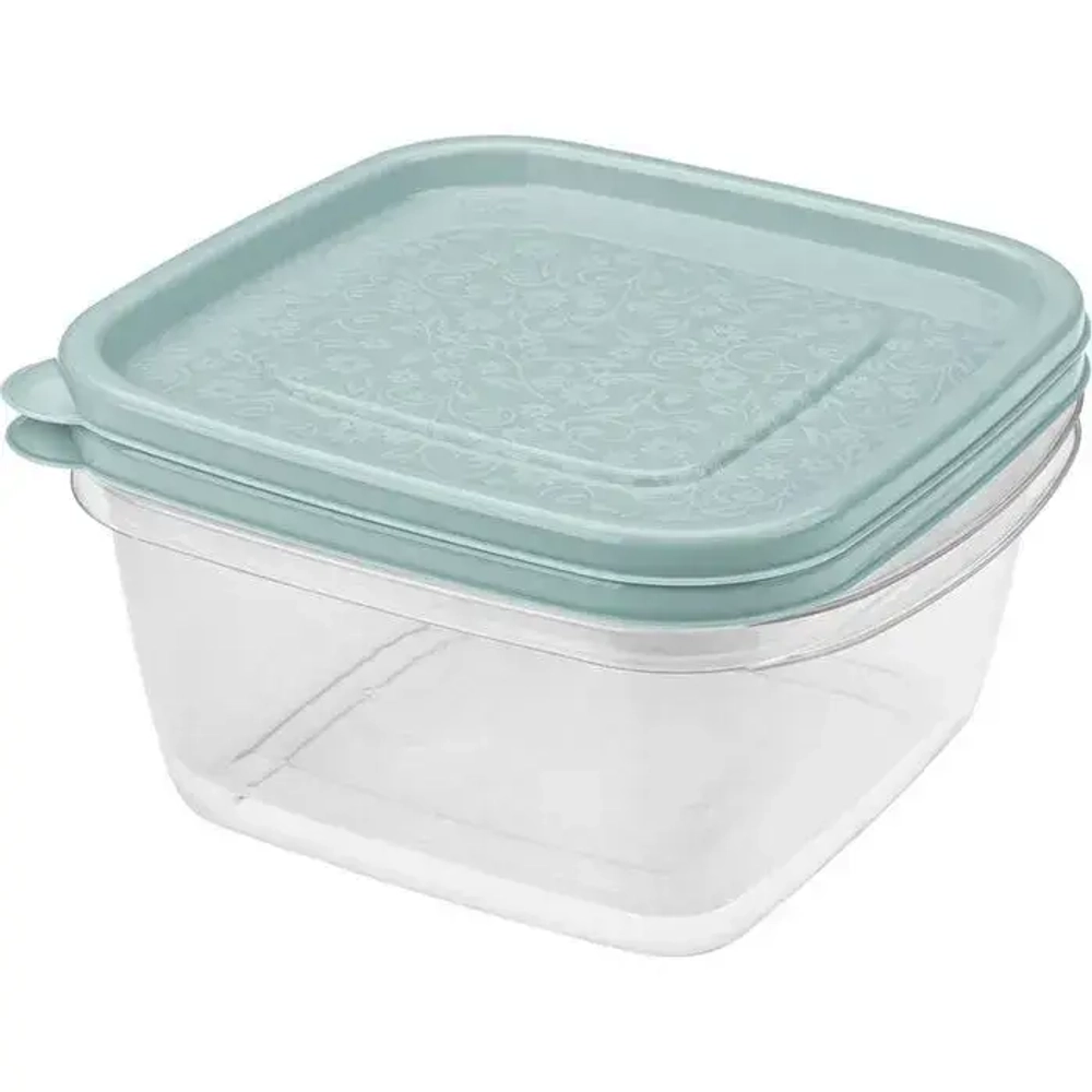 КОМПЛЕКТ КОНТЕЙНЕРОВ АРТ-ДЕКОР 1Л (2 ШТ) (светло-голубой)