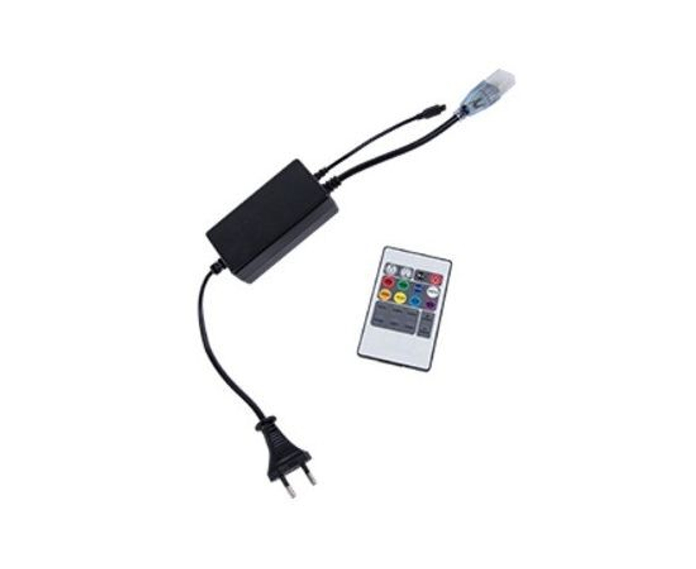 Ecola Контроллер 220V 14x7 1000W 4.5A RGB с ИК пультом CR141KESB