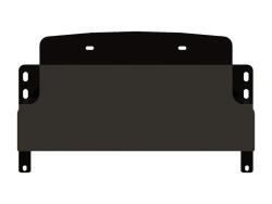 Защита рулевых тяг (2,5 мм, сталь) для Toyota Land Cruiser 100/105 1998-2007 (V = 4.2d; 4.5; 4.7) (устанавливается совместно с 24.0530) Sheriff.24.0580
