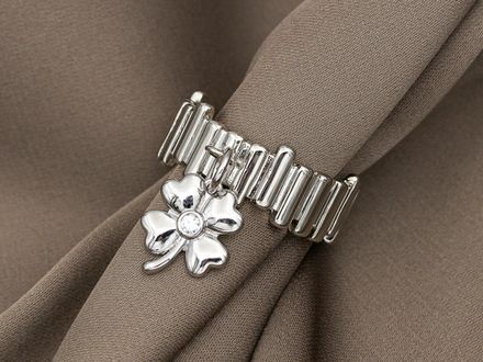 Кольцо-основа "Рельеф" 8,2мм, с петелькой