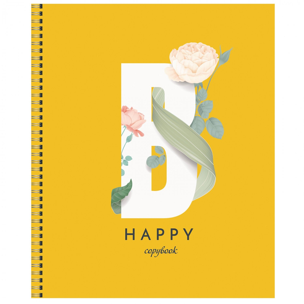 Тетрадь 48л., А5, клетка, Канц-Эксмо "Love yourself", гребень, мелованный картон, выб.лак, глиттер, перламутр, 5 дизайнов