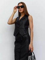 Жилет кожаный