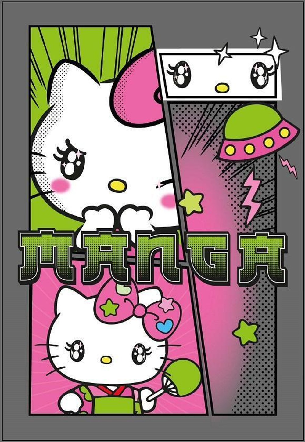 Блокнот А6 60л. "Hello Kitty Manga" на гребне (Центрум)