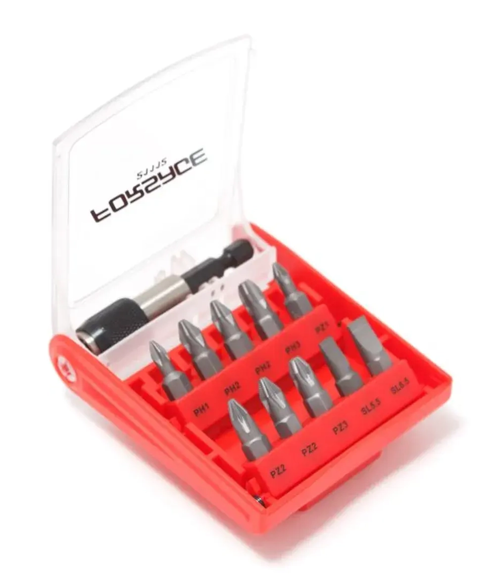 Набор бит с битодержателем 11пр. (PH1,2,3 PZ1,2,3, SL5.5, 6.5) Forsage F-21112
