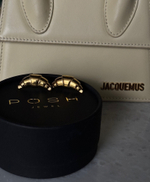 Серьги КРУАССАНЫ gold