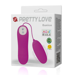 Гладкое силиконовое виброяйцо 6см с выносным пультом Baile Eunice BI-014392