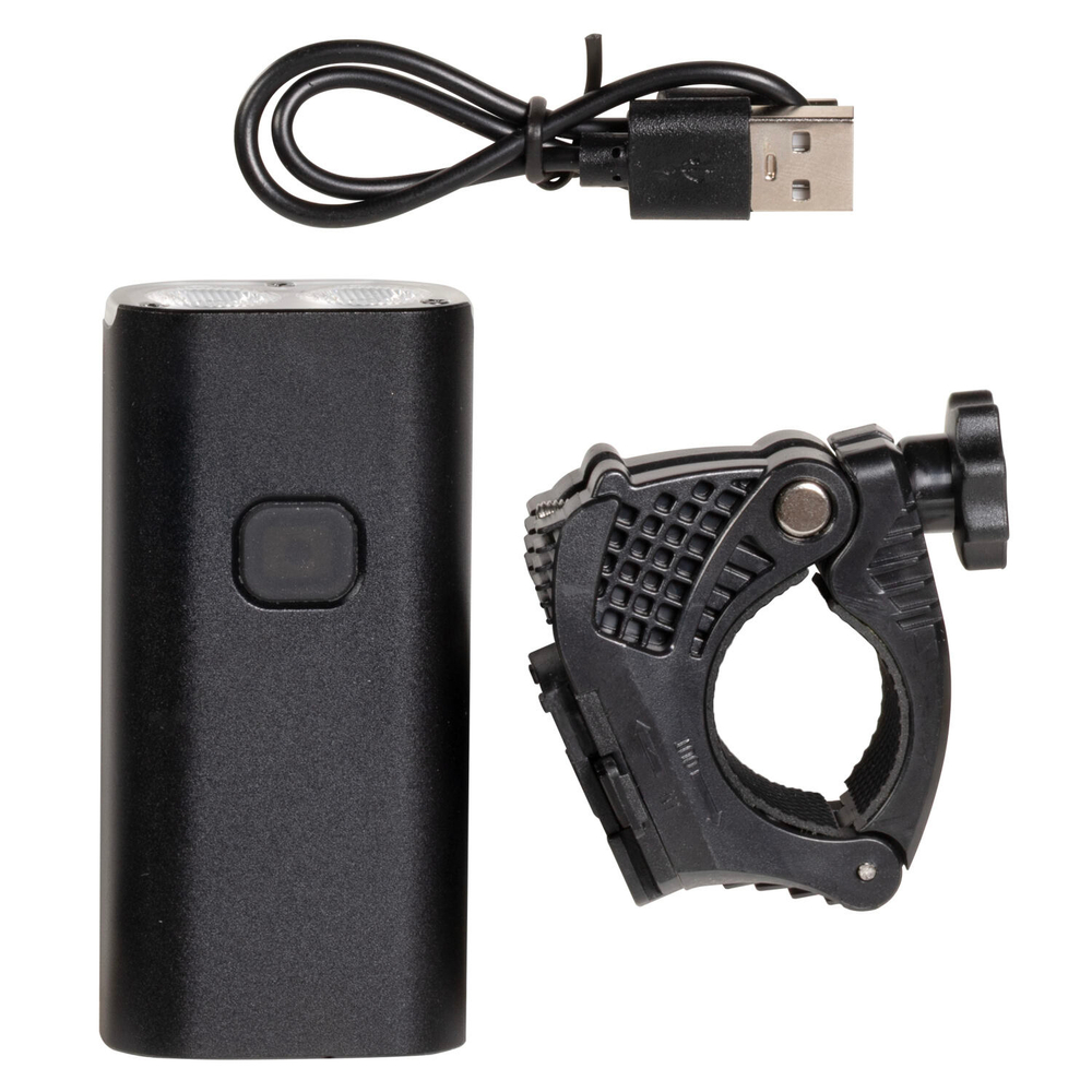 Фонарь передний STG BC-FL1675, 600 lm, 4400 mAh, USB, черный