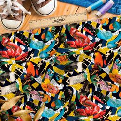 Ткань премиум флис абстрактное отражение души