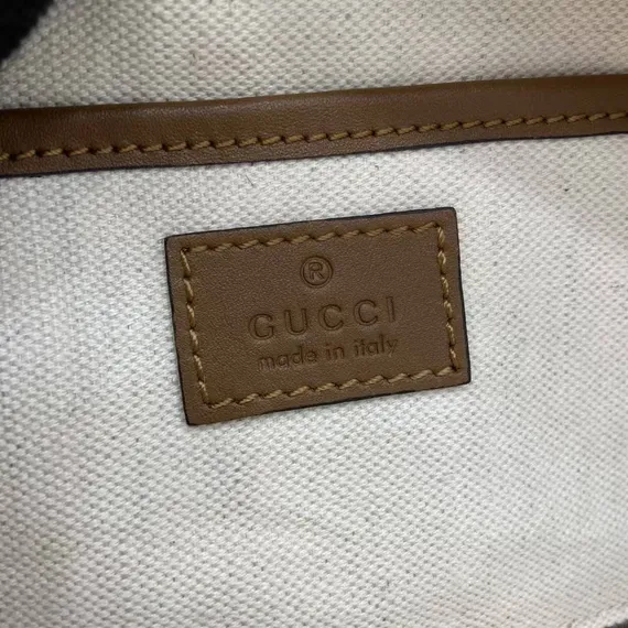 Мини-сумка через плечо Gucci Blondie, коричневый