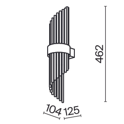 Настенный светильник (бра) Maytoni MOD174WL-02G