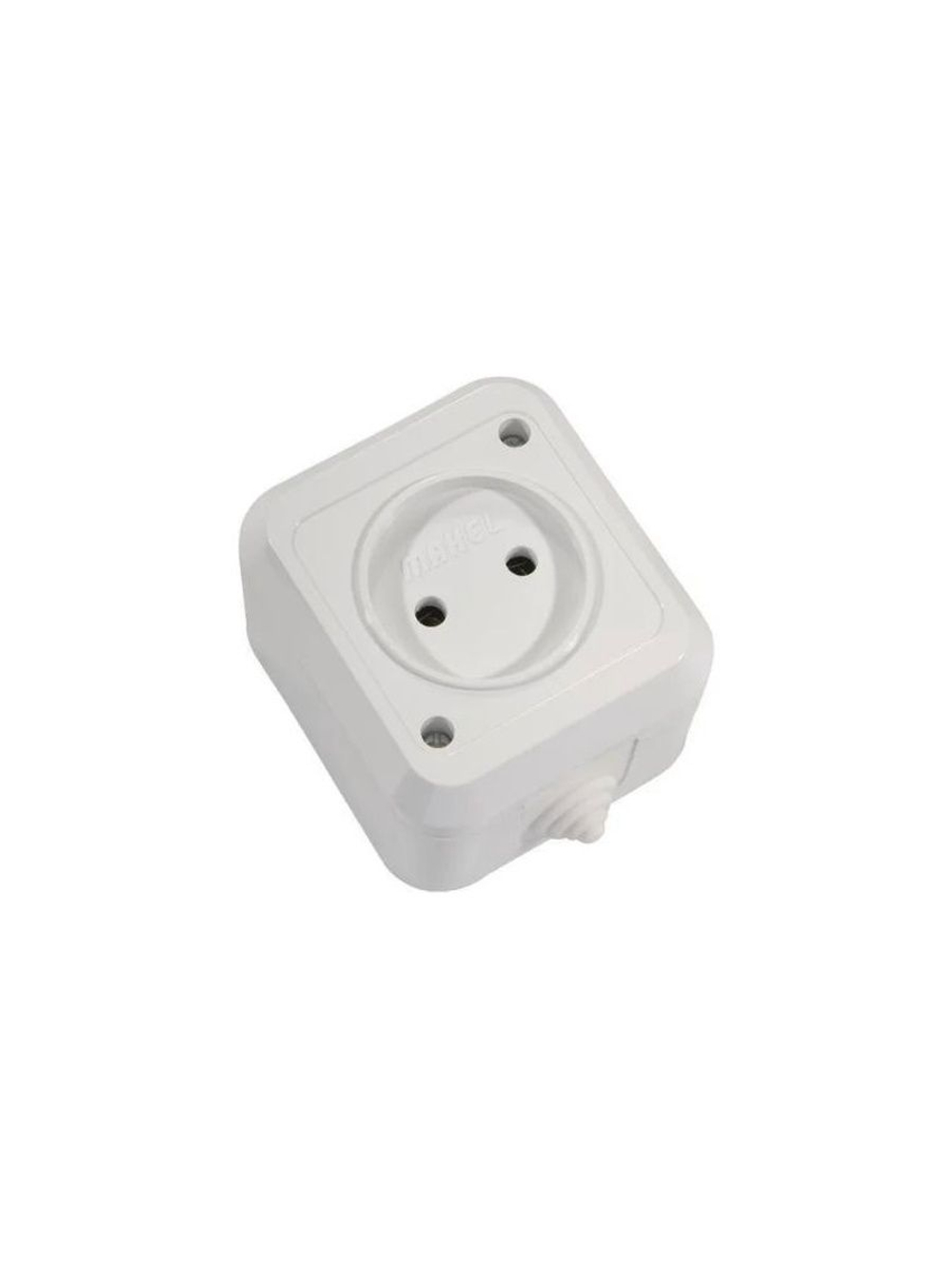Розетка 1-я без з/к MAKEL белый 18306 IP44