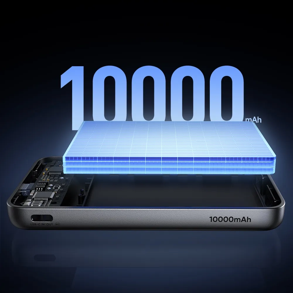 Внешний АКБ McDoDo magQ, Qi2 10000mAh 2 в 1 и складная подставка для телефона