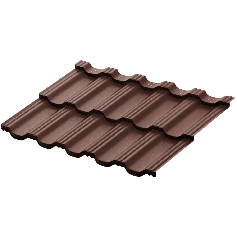 Модульная металлическая черепица AQUASYSTEM ГЁТЕБОРГ, покрытие Rooftop Бархат