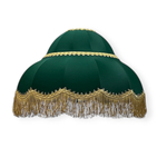 зеленый ретро абажур двойной купол