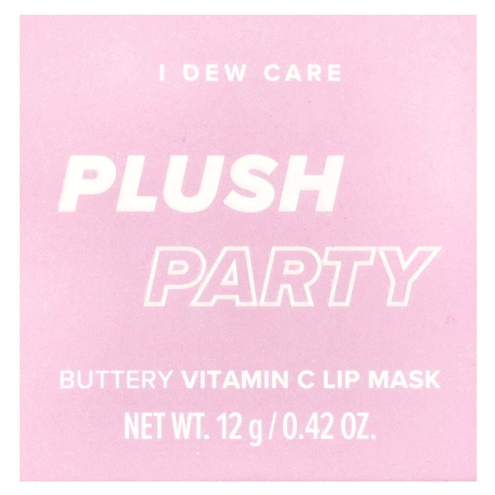I Dew Care, масляная маска для губ с витамином С, Plush Party, 12 г (0,42 унции)