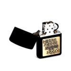 Зажигалка ZIPPO Classic Black Crackle™ с логотипами "Zippo" ZP-362