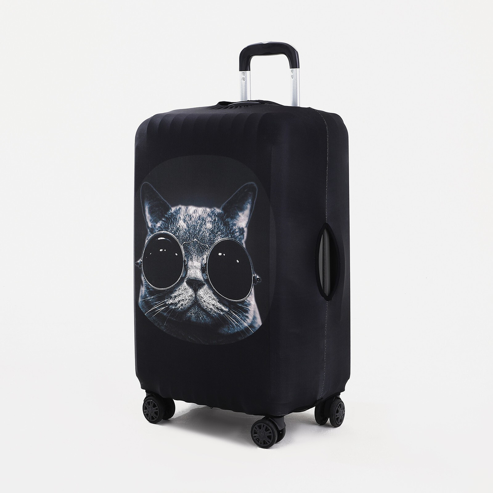 Чехол на чемодан 20", цвет чёрный, 9436441