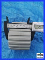 Ролик опорный для трейлера, 112х72 мм, отверстие 22 мм, серый