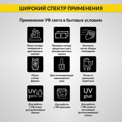 Фонарь ультрафиолетовый, 51 светодиод iCartool IC-L201