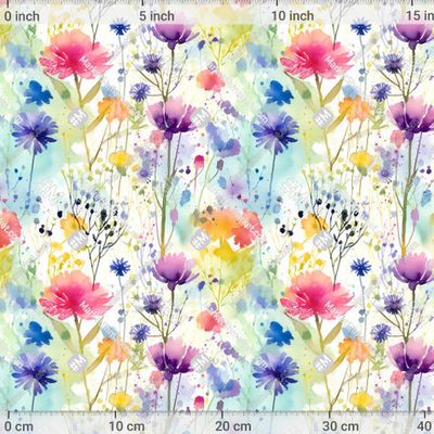 Полевые цветы и веточки. Ботаника. Бесконечно лето by Pattern Store 469 DPI