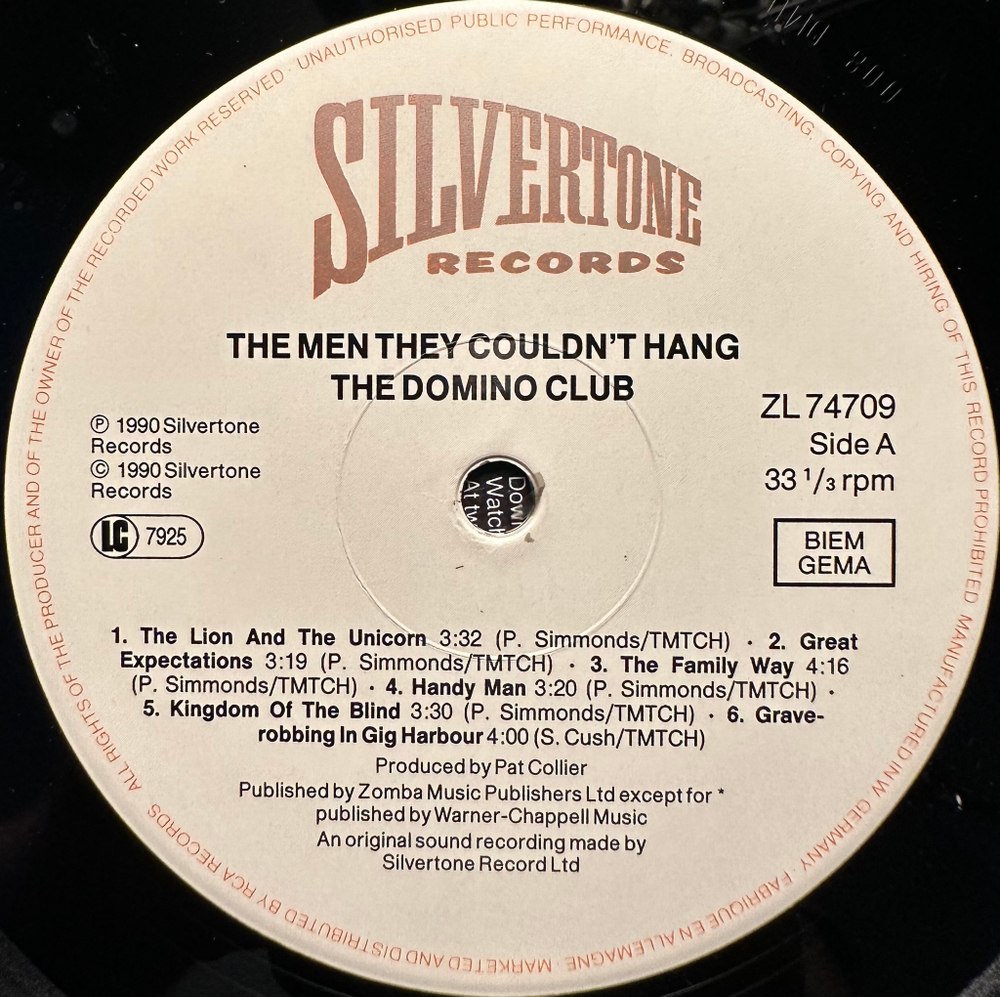 The Men They Couldn't Hang - The Domino Club (Германия 1990г.)