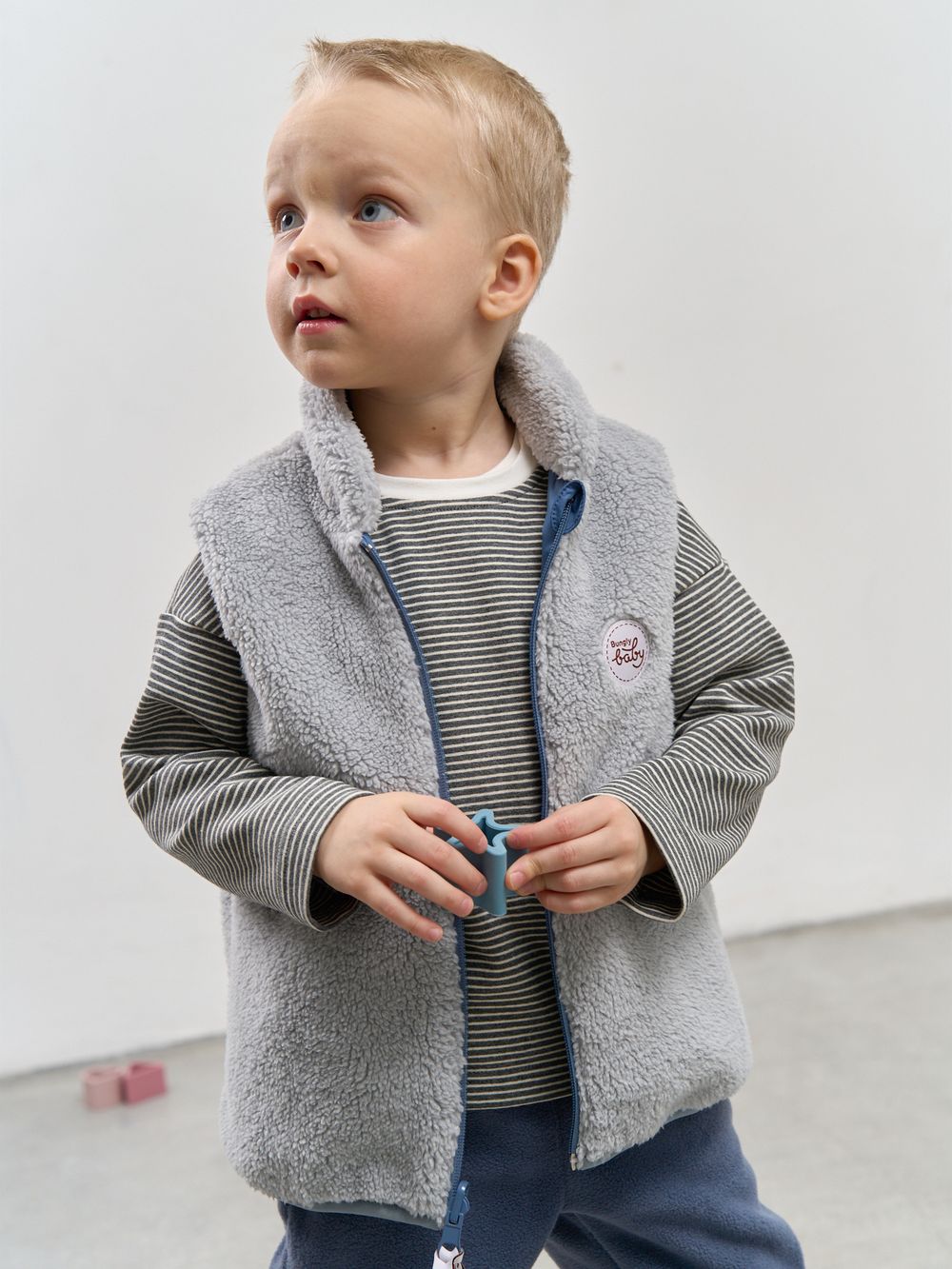 Жилет двусторонний "Деним" 0+