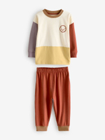 Пижама для мальчика Next B49-052, 3 шт., Бежевый, Сиреневый, Молочный