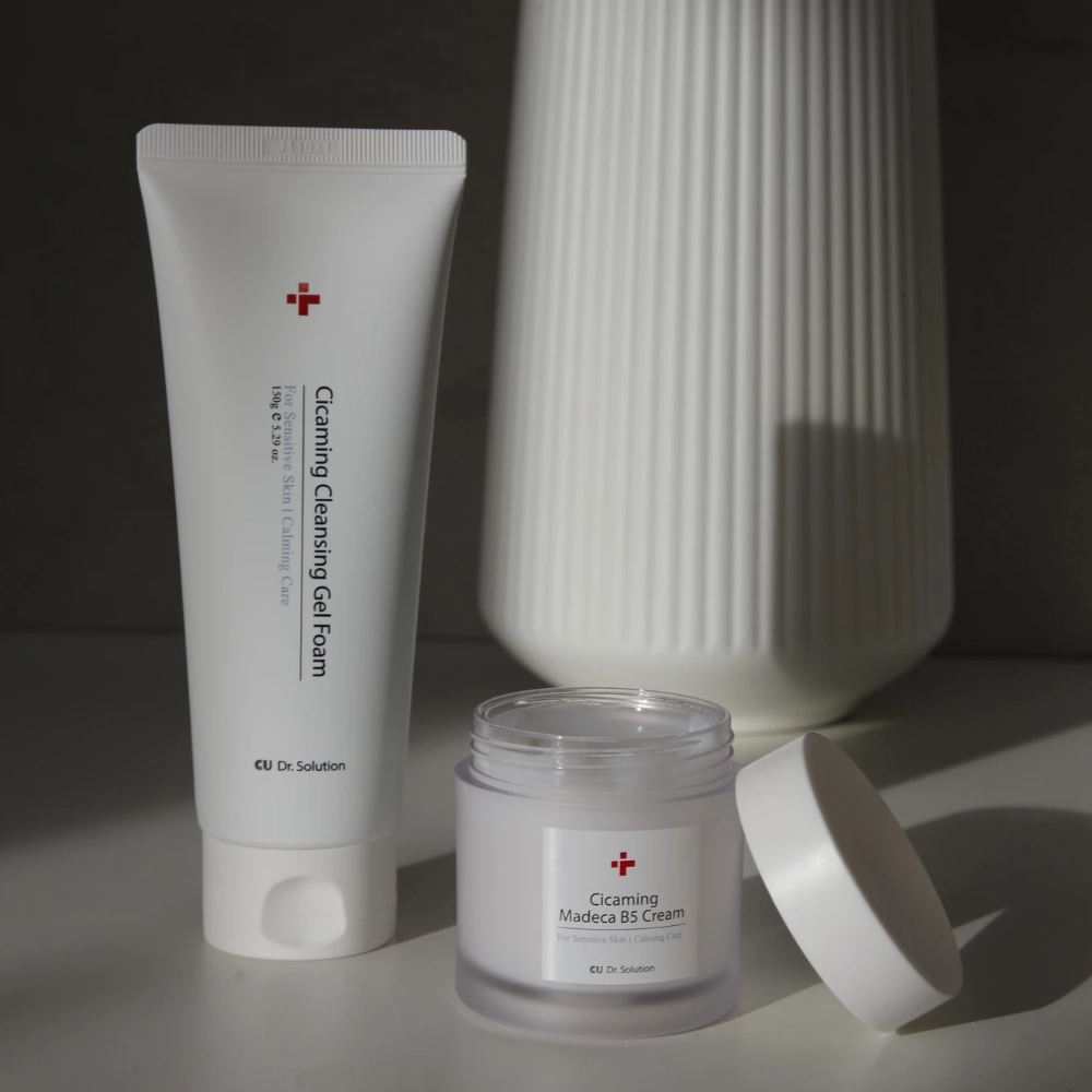 CUSKIN Dr.Solution Cicaming Cleanser Gel Foam очищающая гель-пенка с центеллой для чувствительной кожи