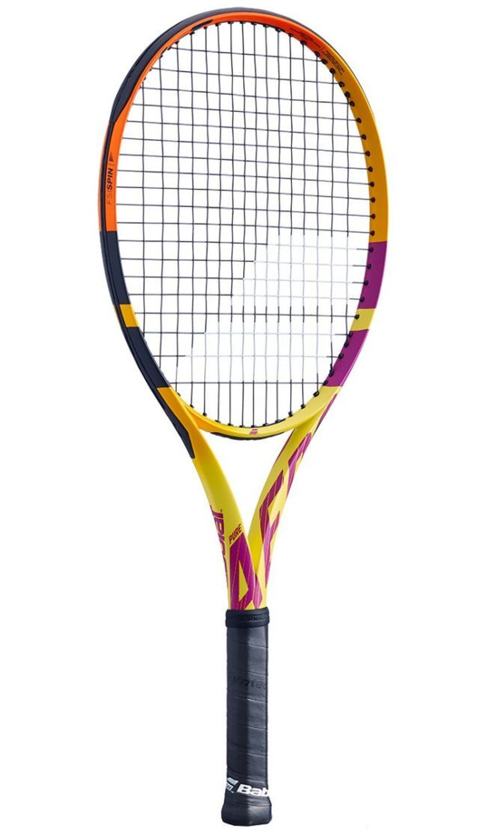 Детская теннисная ракетка Babolat Pure Aero Rafa Jr 26 - yellow/orange/purple