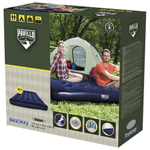 Матрас надувной Bestway, 191х137х28 см, 332029/67225, нас встроен, ножн, флок, 300 кг
