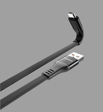 Кабель USB - Micro DENMEN D47V 2.4A (черный) 1м