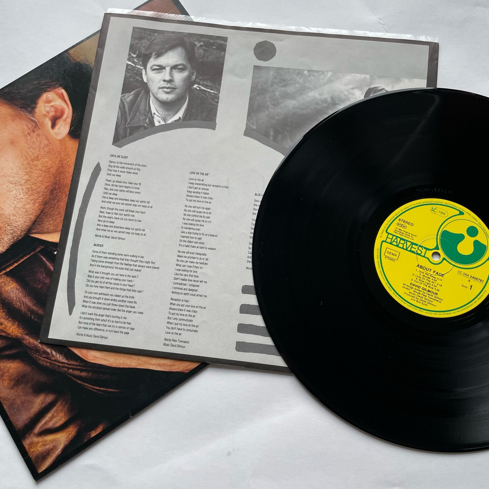 Винтажная виниловая пластинка LP David Gilmour About Face (Германия 1984)