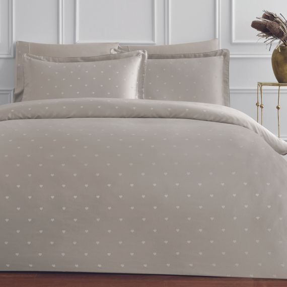 Постельное белье MY LOVE серый жаккард deluxe TIVOLYO HOME Турция
