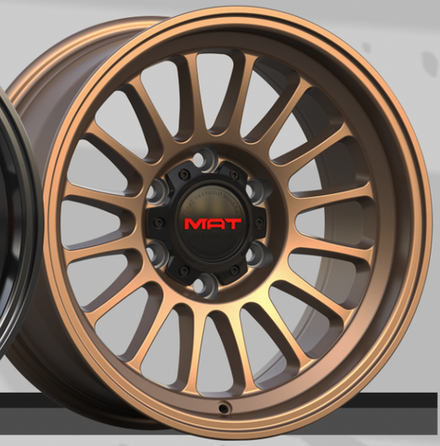 Диск колёсный кованый MAT offroad VB1015 R17 8,0 ET0 Matte Bronze