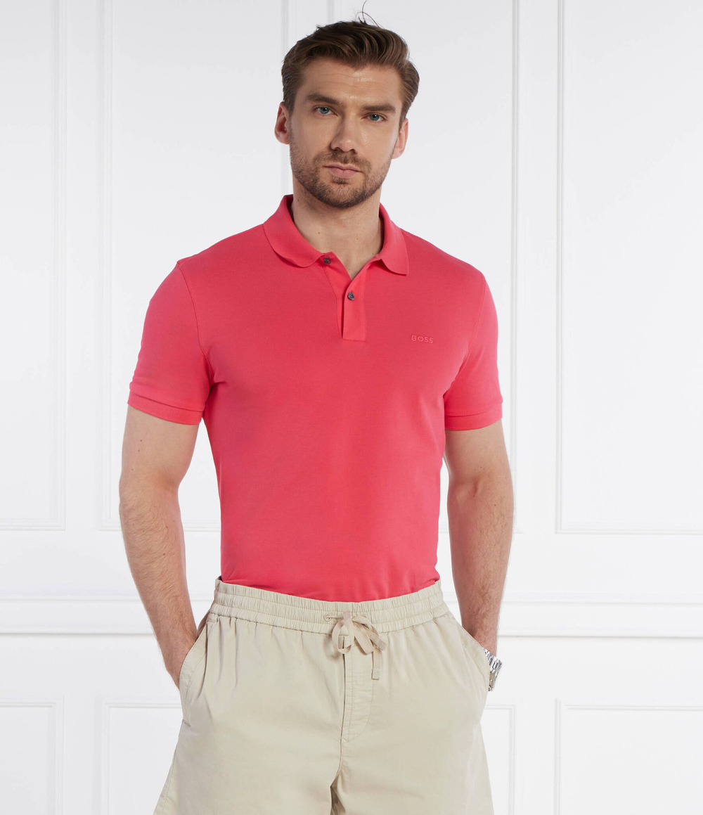 Поло Pallas BOSS BLACK - коралловый(50468301)