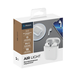 Беспроводные наушники с микрофоном Air Light, TWS, BT 5.3, 250 мАч, QI, белый