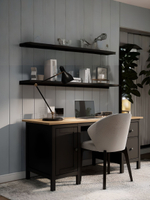 IKEA Письменный стол HEMNES,155*65*74, белый-коричневый, КЫМОР (ХЕМНЭС ИКЕА)