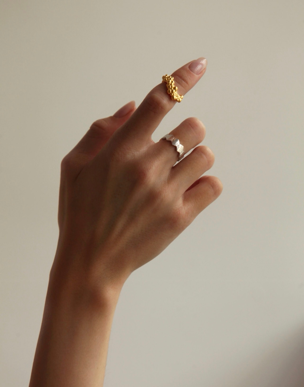 кольцо syren позолота (фаланговое)