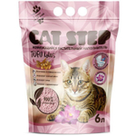 Наполнитель комкующийся растительный CAT STEP Tofu Lotus, 6 л
