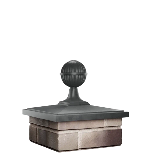 Колпак для забора BONA на 1,5 кирпича с шаром