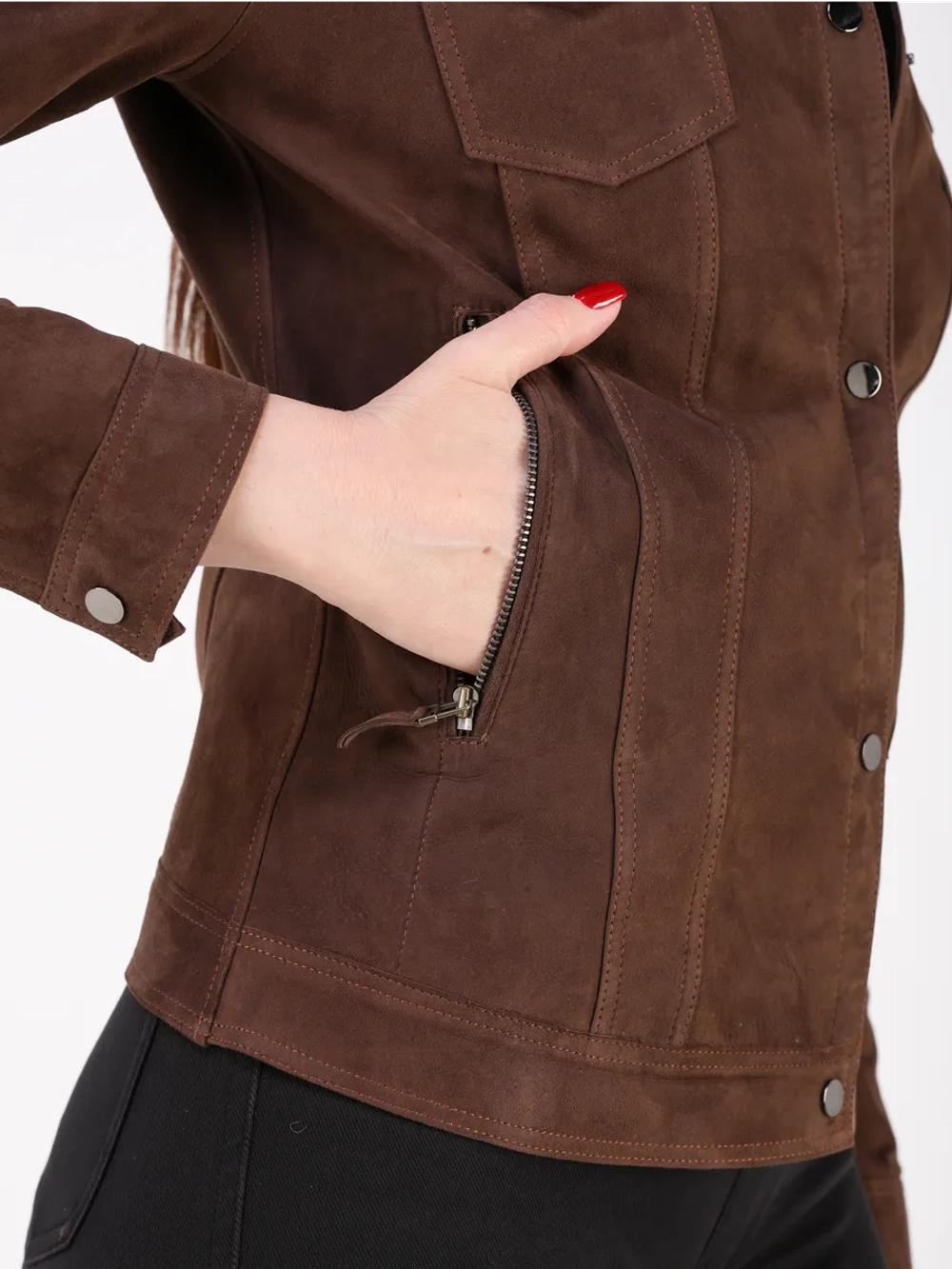 Кожаная куртка демисезонная замшевая натуральная джинсовка