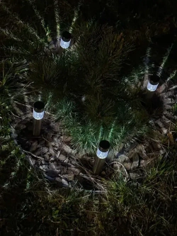 Садовые светильники на солнечных батареях набор, 4 шт. Фонарики садовые на солнечных батареях