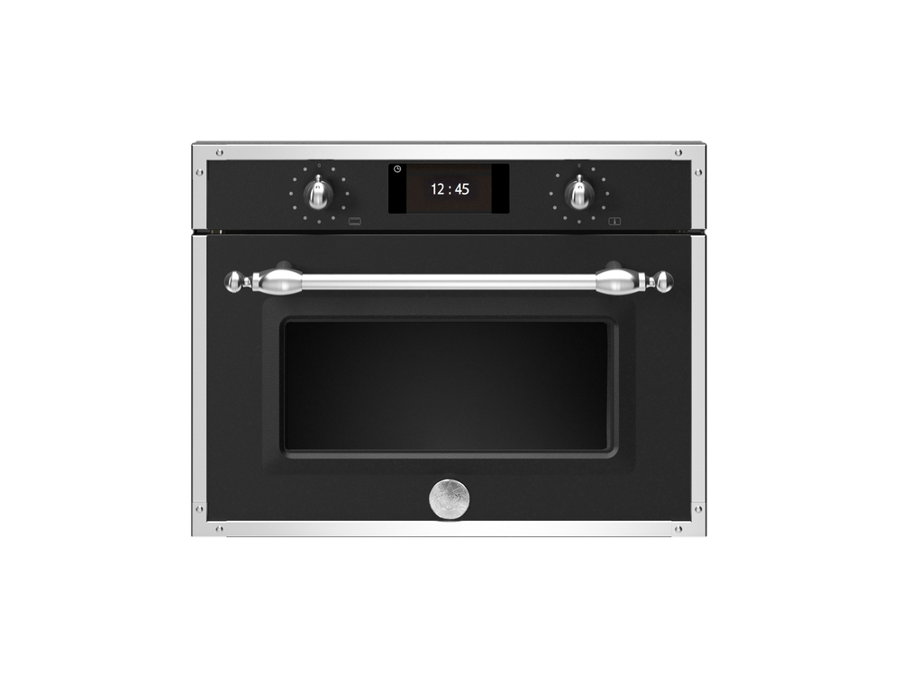 Компактный духовой шкаф Bertazzoni, комбинированный с микроволновой печью, 60x45 см Слоновая кость / медь