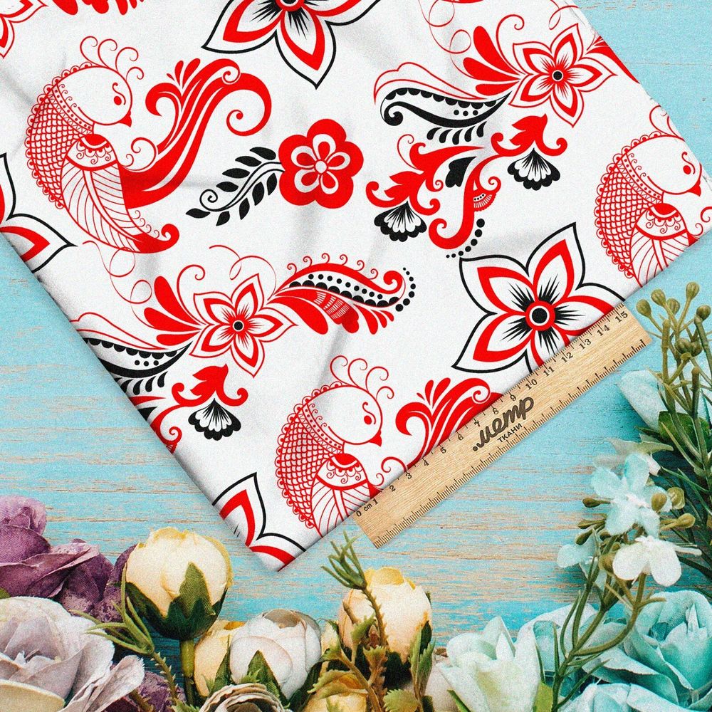 Ткань дюспо жар-птицы