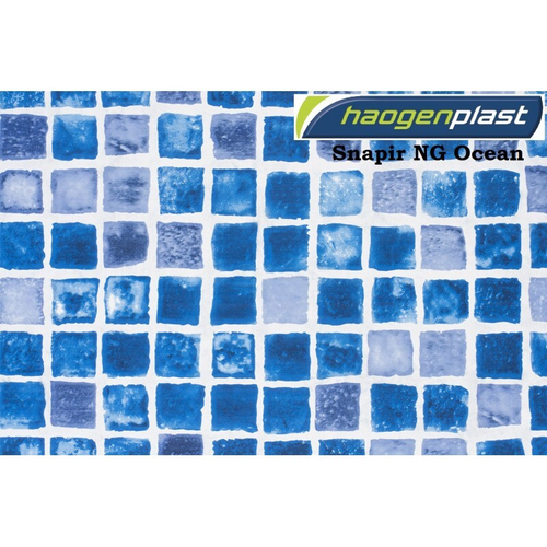 Пленка ПВХ 1,65х25,00м "Haogenplast", Snapir NG Blue / Snapir NG Ocean, синяя мозаика /