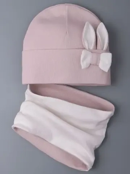 Шапка и снуд для малышей на осень