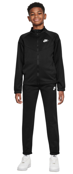 Детский теннисный костюм Nike Kids Dri-Fit Poly Knit Full Zip - blak/black/white