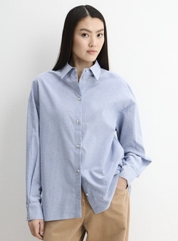 Рубашка оксфорд в полоску