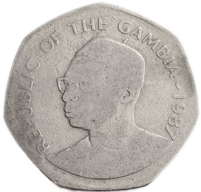 1 даласи 1987 Гамбия VF