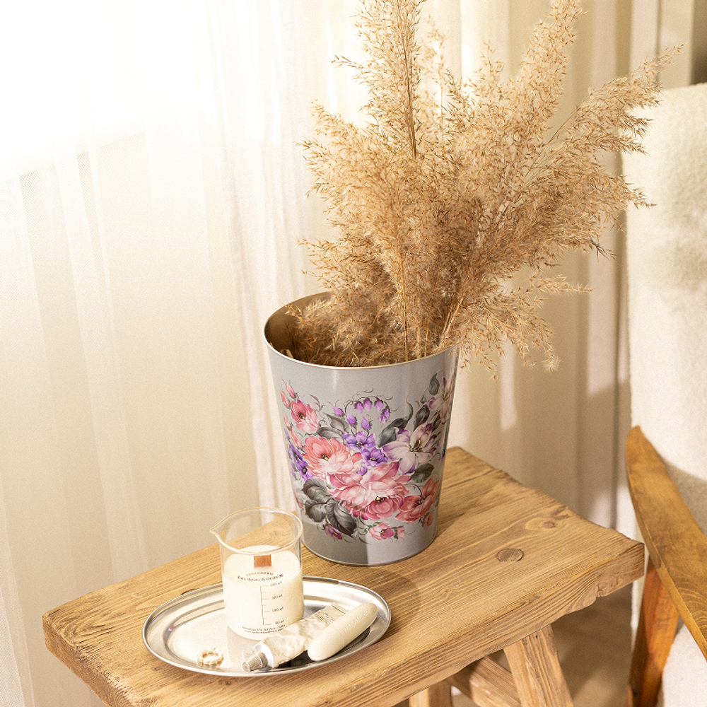 Ведерко-кашпо жестяное